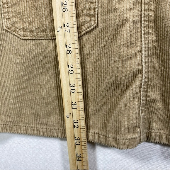 Corduroy Overall Dress MEDIUM grunge Vintage y2k 90s Tan Brown camel - Picture 7 of 10